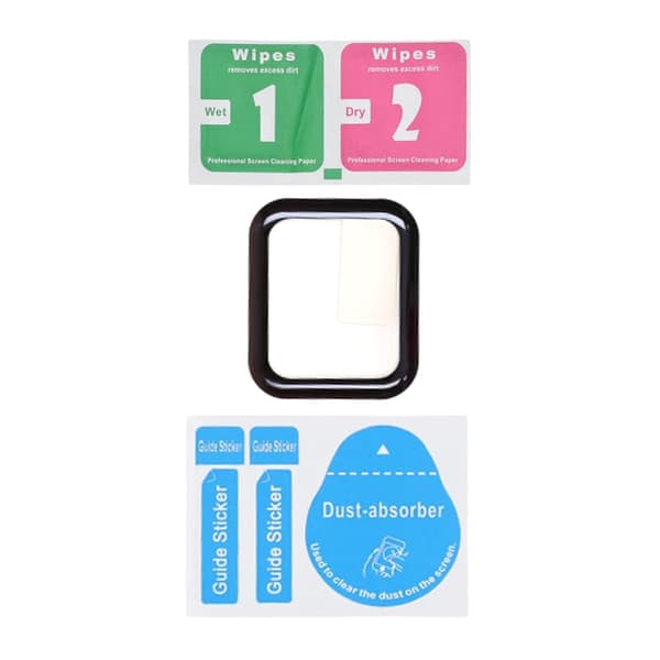 Screen Protector Apple Watch SE 40mm Full Coverage Tempered Glass - Black