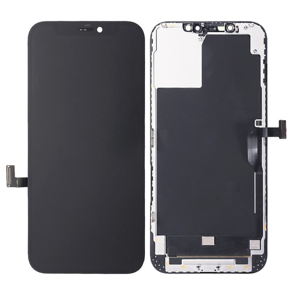 Apple iPhone 12 Pro max Skärm med LCD-display - (Livstidsgaranti) Svart