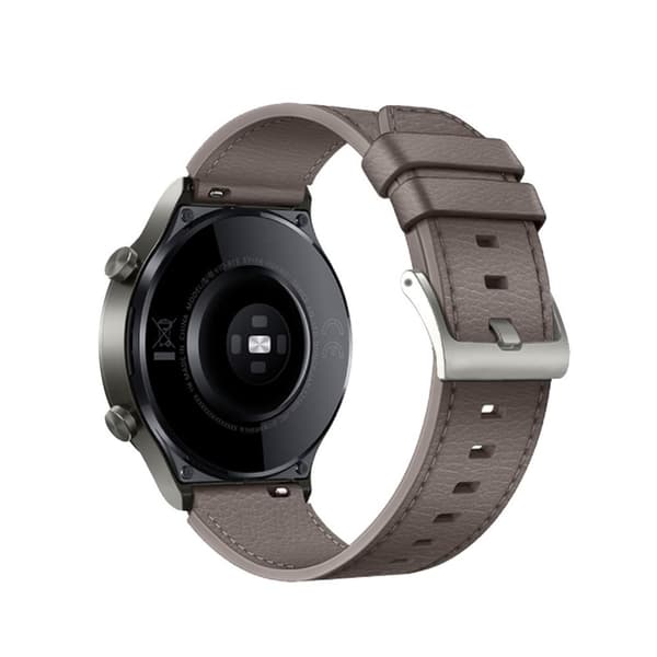 Huawei Watch GT 2 46mm/GT 2 Pro Watch Strap PU Leather – Grey