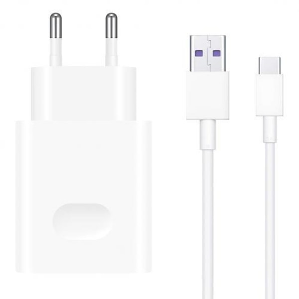 Original Huawei CP404 SuperCharge Väggladdare + USB-C-kabel