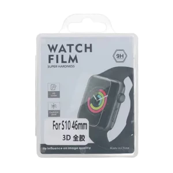 Screen Protector Apple Watch 10 46mm - Tempered Glass Black