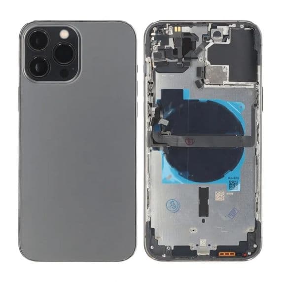 iPhone 13 Pro Max Baksida med Komplett Ram - Grafit Svart
