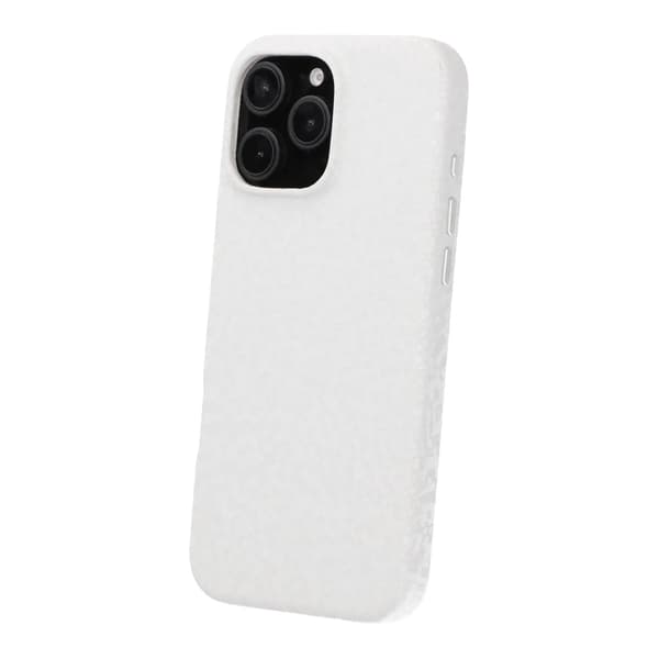 Crystal Grain Full Wrap Magnetic PU Leather Case For iPhone 16 Pro Max White