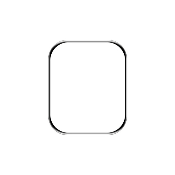 Skärmskydd Apple Watch Series 9 41mm - Härdat Glas Svart