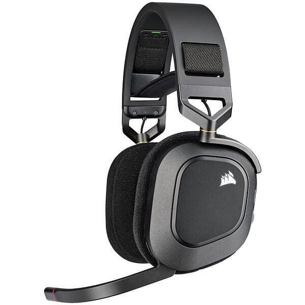 Original Corsair HS80 RGB Wireless Over-ear Headset - Svart Svart