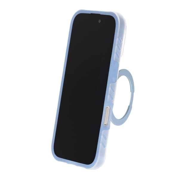 Armor Matte Frosted Magnetic Case with 360° Rotatable Kickstand - iPhone 16 Pro Max Blue