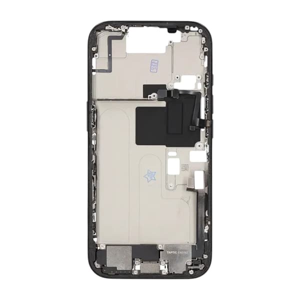 Mittenram med smådelar för iPhone 16 Pro - Svart Titan OEM