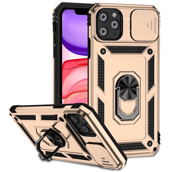 iPhone 11 Pro Case with Ring holder - Gold