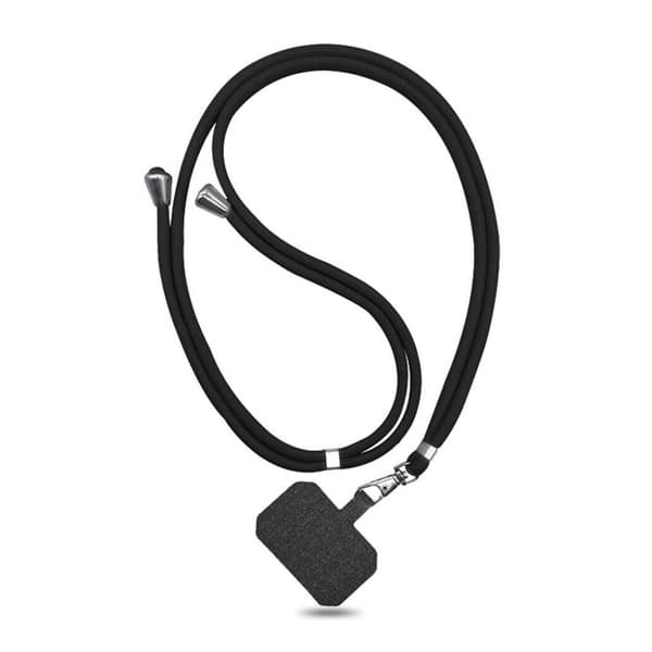 Mobilband Halsband Justerbart Universal - Svart