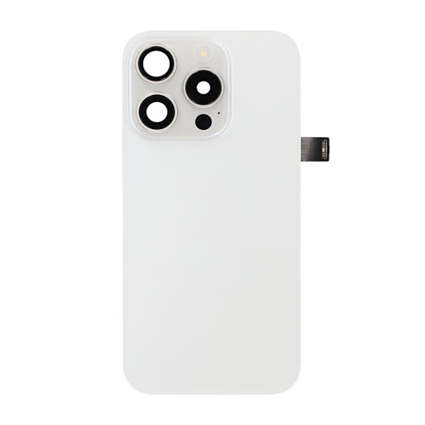 iPhone 15 Pro Back Glass Complete OEM - Titanium White