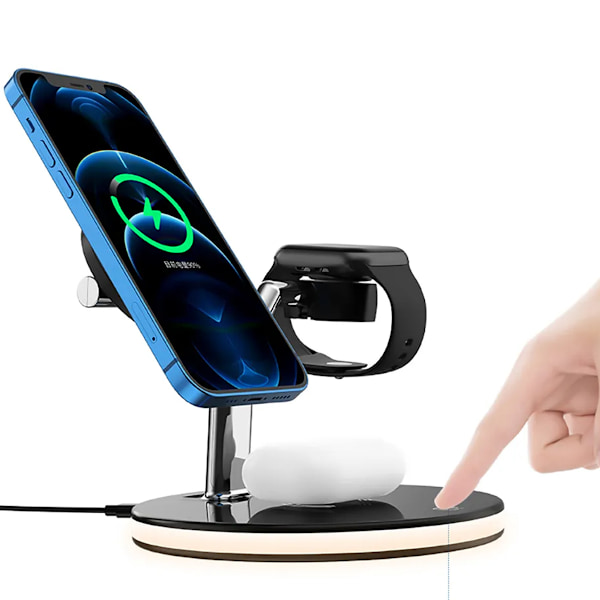 Trådlös 3-i-1 Laddstation 15W med PD & QC3.0