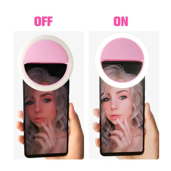 OLED-ljus för selfies / OLED-ljus för smink - Svart