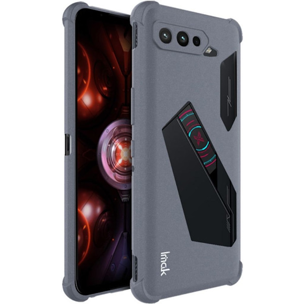 IMAK Asus ROG Phone 5 etc. Case with Screen Protector - Sandy Matte Grey