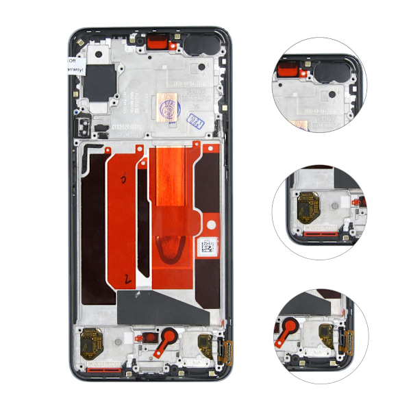 OnePlus Nord Skärm/Display Ram - Svart