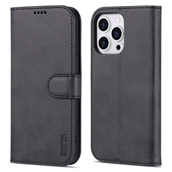 AZNS iPhone 16 Pro Wallet Cover - Black