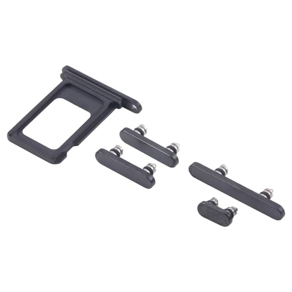Buttons and SIM Card Holder for iPhone 16 Pro and 16 Pro Max - Black