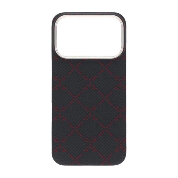 Kevlar Woven Magnetic Case - iPhone 17 Pro Black Check