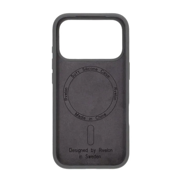 Rvelon Mobile Case Silicone MagSafe for iPhone 17 Pro - Gray
