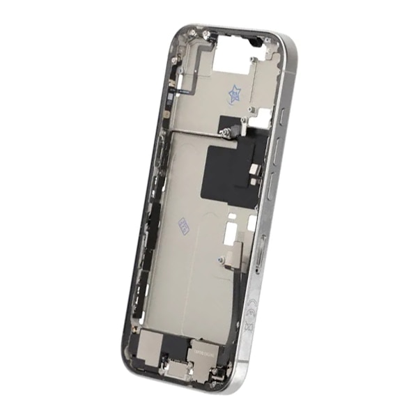 Middle frame with small parts for iPhone 16 Pro - White Titanium OEM