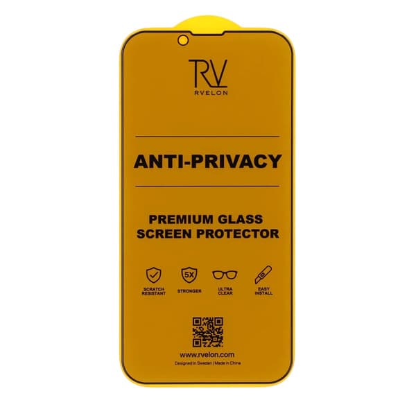 Screen Protector iPhone 13/13 Pro/14/16e - FUll Cover Privacy Tempered Glass Rv packing no instlation frame