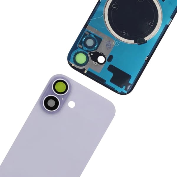 Back Glass with small parts for iPhone 17 - Lavender