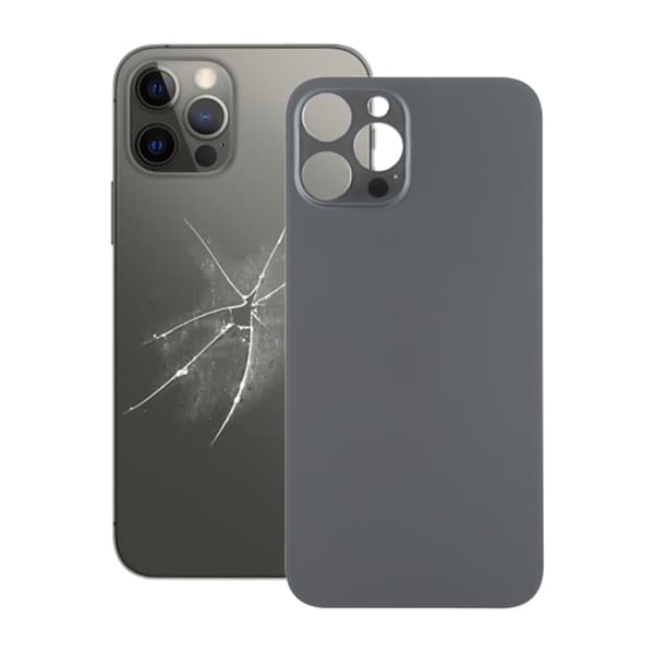 iPhone 12 Pro Back Glass with Adhesive Tape - Black