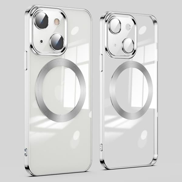 iPhone 13 Magnetic TPU Case MagSafe Compatible - Silver