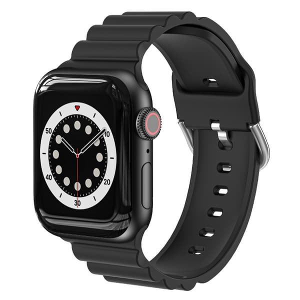Apple Watch 42/44/46/49mm Silicone Watch Strap - Black