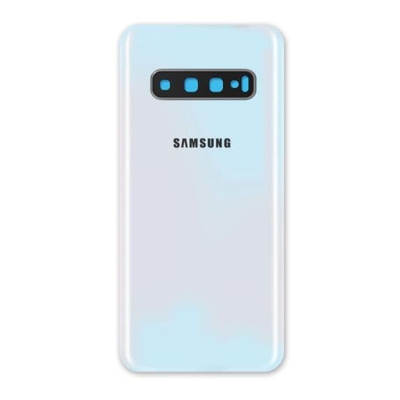 Samsung Galaxy S10 Baksida Med Tejp - Prism Vit Svart