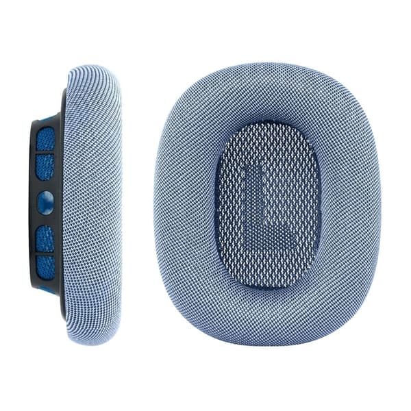 AirPods Max blue mesh silicone earphone covers, one pair