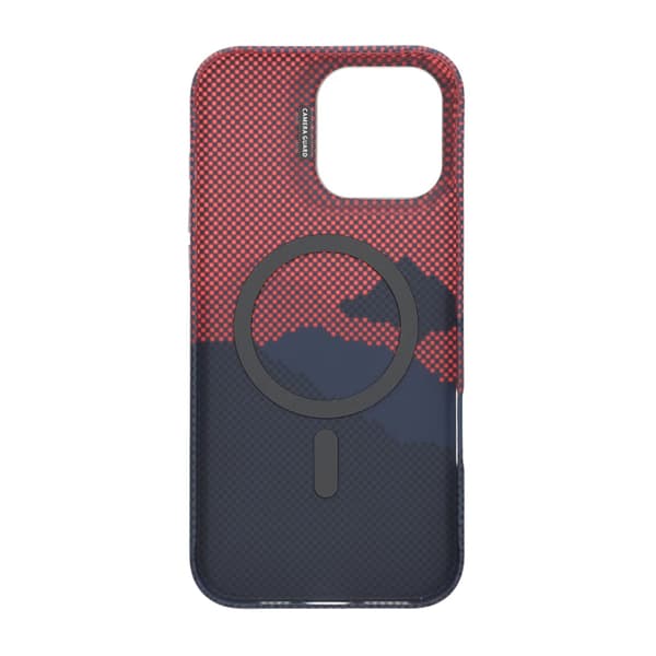 Case Magsafe and stand for iPhone 16 Pro Max - Mountain Red