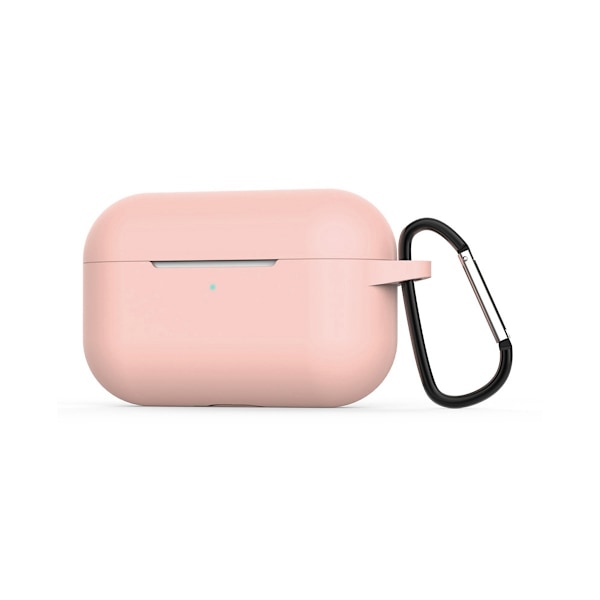 Airpods Pro Silikonskal med Karbinhake - Rosa