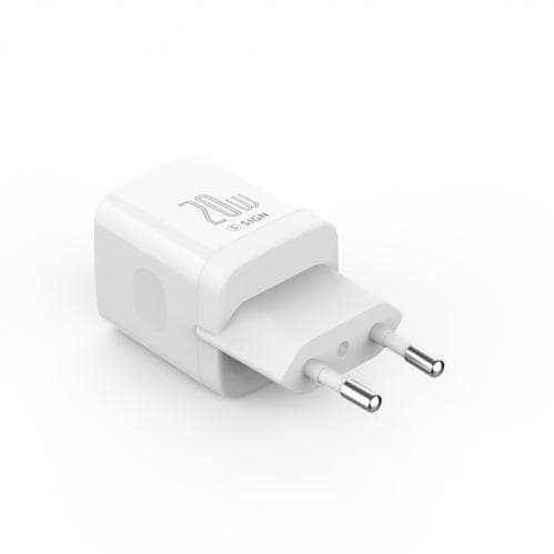 SiGN Väggladdare USB-C PD 20W - Vit | Stöd för snabbladdning Svart