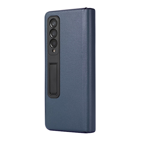 Samsung Galaxy Z Fold 3 Mobilskal Fodral Läder - Blå