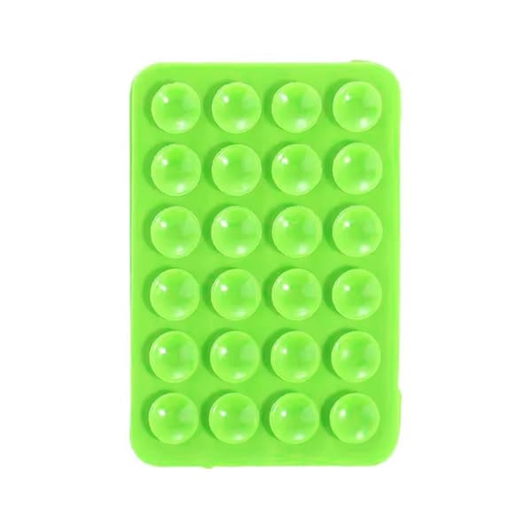 Double-sided mobile phone holder with suction cups - Green
