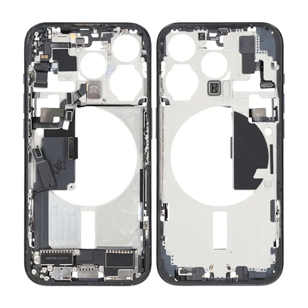 Mittenram med smådelar för iPhone 15 Pro - Blå Titan OEM