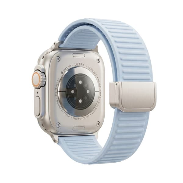 Apple Watch 42/41/40/38mm Silicone Watch Strap Magnetic Clasp - Light Blue