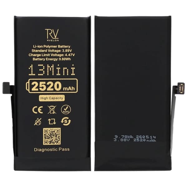 RV Battery iPhone 13 Mini 2520mAh Diagnostic Pass High