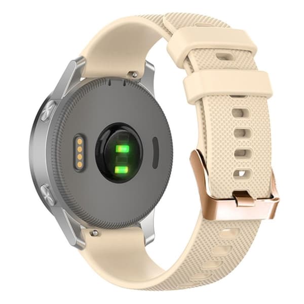 Garmin Forerunner 265S Watch Strap in Silicone, 18mm - Beige
