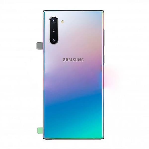 Samsung Galaxy Note 10 Baksida med tejp Original - Olika Färger Silver