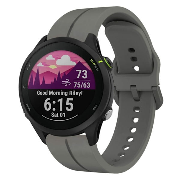 Garmin Forerunner 255 Silicone Watch Band - Gray