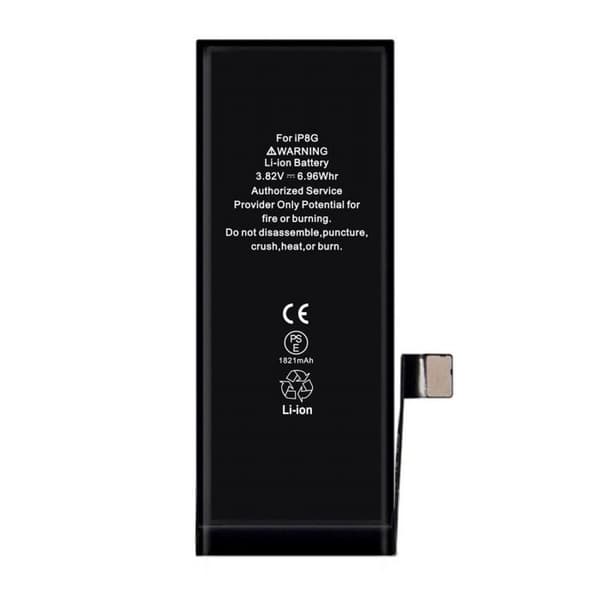 iPhone 8 Batteri Med Tejp Svart
