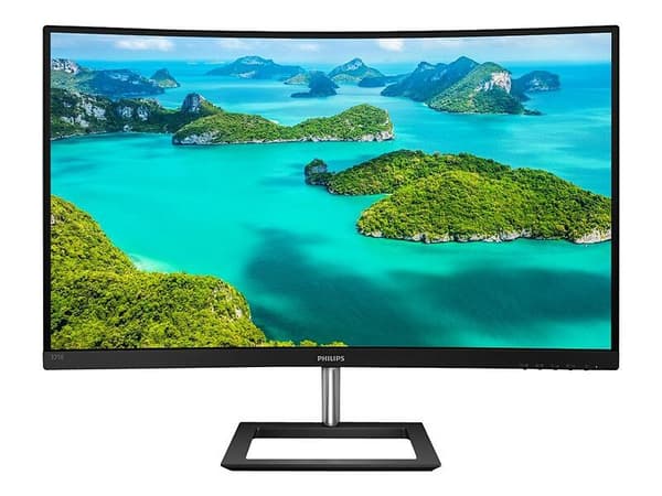 Philips E-Line 325E1C 32" Välvd Gaming QHD - 2 År Garanti Helt Ny Oanvänd - Original Svart
