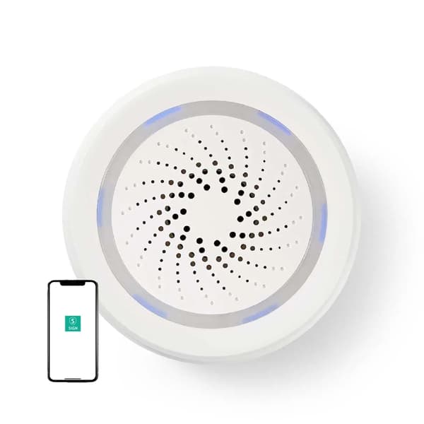 SiGN Smart Home WiFi Siren - White