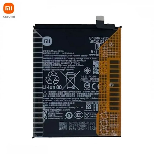 Xiaomi POCO M7 Pro (5G), Redmi Note 14 (5G) Battery BN5U