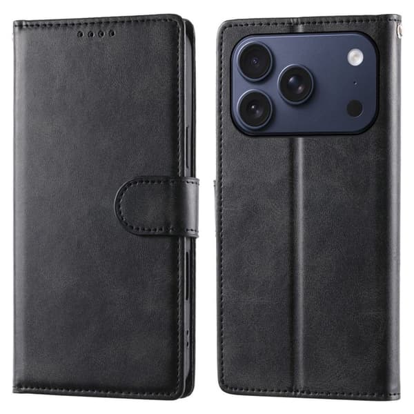 Wallet Cover with Stand iPhone 18 Pro, iPhone 17 Pro - Black