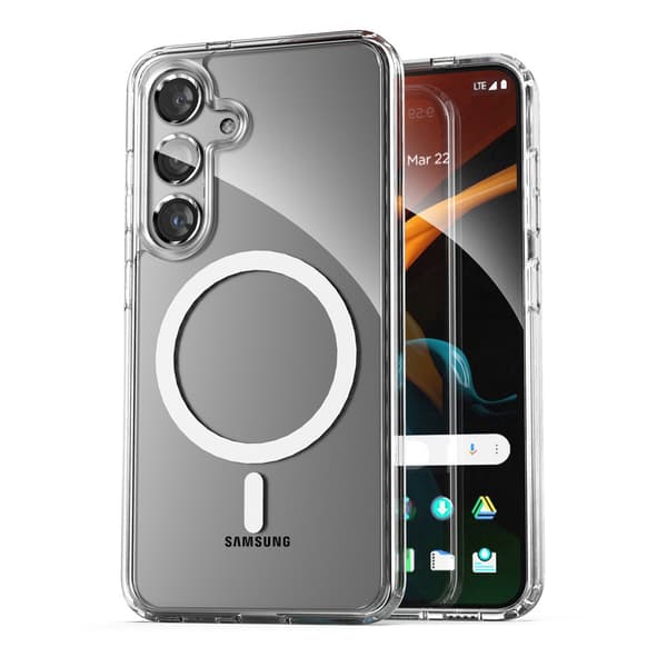 Samsung Galaxy S24 Plus Hybrid Mobile Case with Magsafe - Transparent