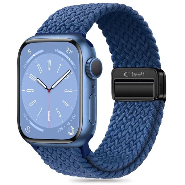 Tech-Protect Nylonmag Watch Strap for Apple Watch 42/44/45/49 mm - Blue