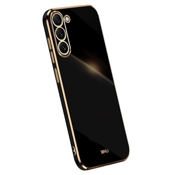 Samsung Galaxy S24 Case with gold edges - Black