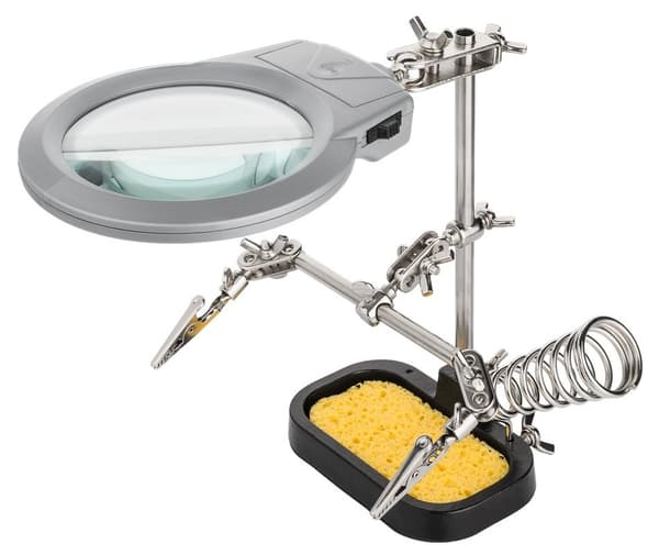 Goobay LED Magnifier Lamp with Sponge and Holder